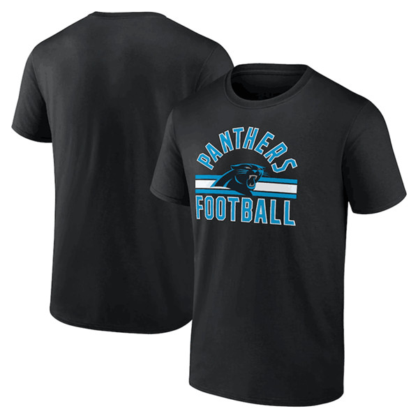 Men's Carolina Panthers Black Arch Stripe T-Shirt